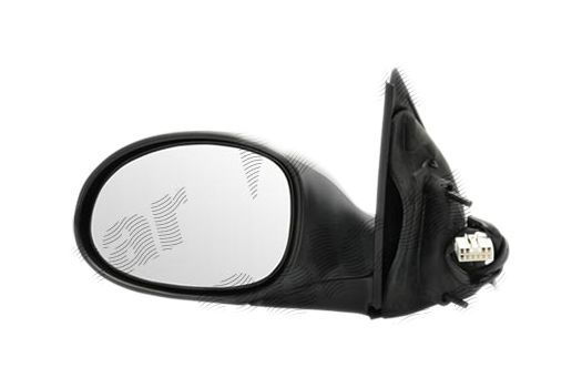 Oglinda exterioara Chrysler Pt Cruiser (Pt), 06.2000-11.2005, partea Dreapta, culoare sticla crom, carcasa neagra, cu incalzire, ajustare electrica, pliabila