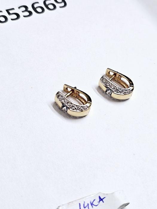 Vand cercei din aur 14 k 4.42 g cod 408