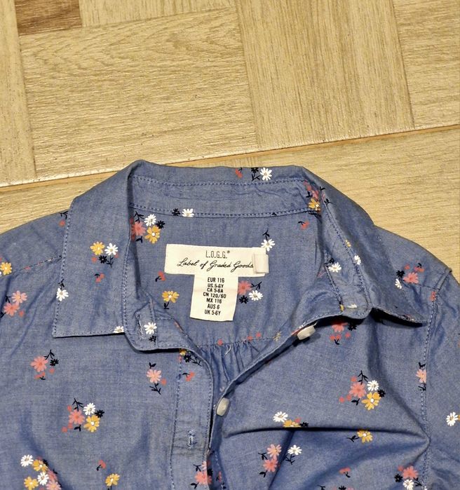 Rochie / cămașă  pentru fetite H&M marimea 116
