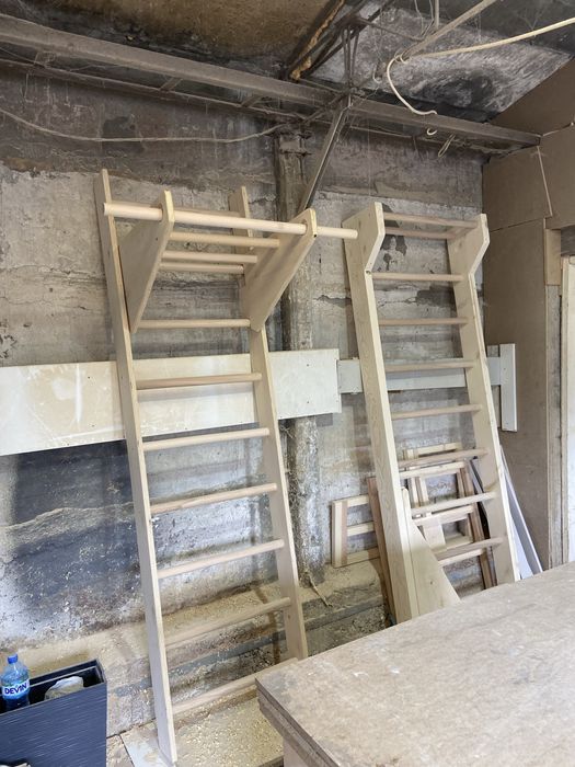 Шведски стени от шперплат и масив