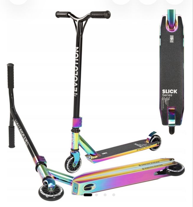 Trotineta Raven Evolution Slick Series, Neo Chrome, 100 mm