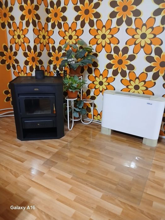 Камина с водна риза Прити + циркулационна помпа Grundfos+три чугуни радиатори Подарък