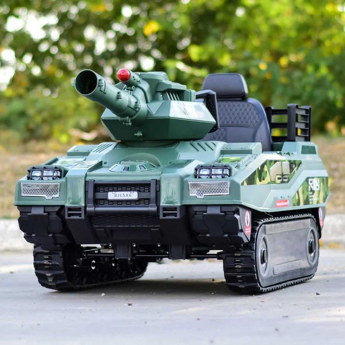 Tanculet electric Kinderauto Commander 2x 55W 12V 12Ah Verde