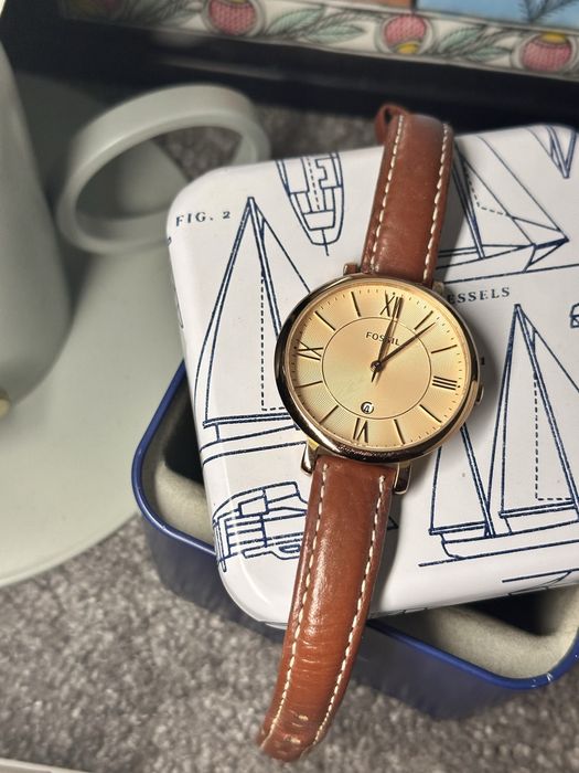 Ceas Fossil Jaquline curea din piele