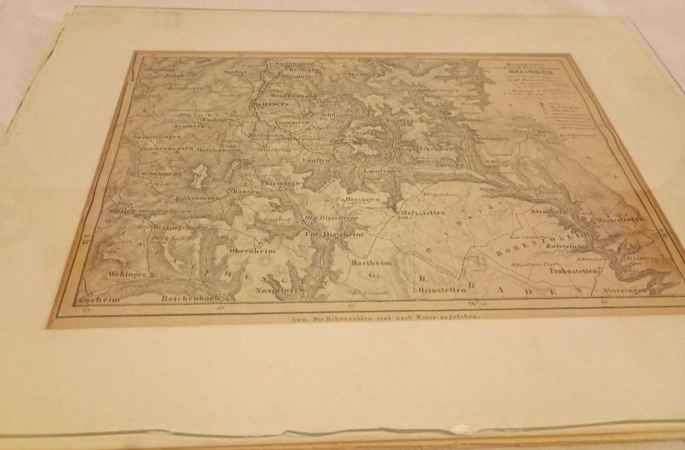 Harta veche germana din 1872, de colectie