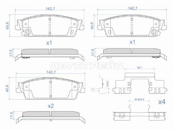 Колодки тормозные зад  Chevrolet Tahoe