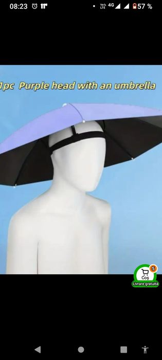 Umbrela pentru cap