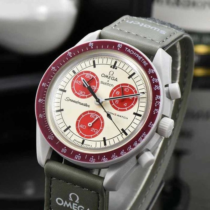 Ceas SWATCH X OMEGA MISSION TO PLUTO Chronograf Superb Nou !!
