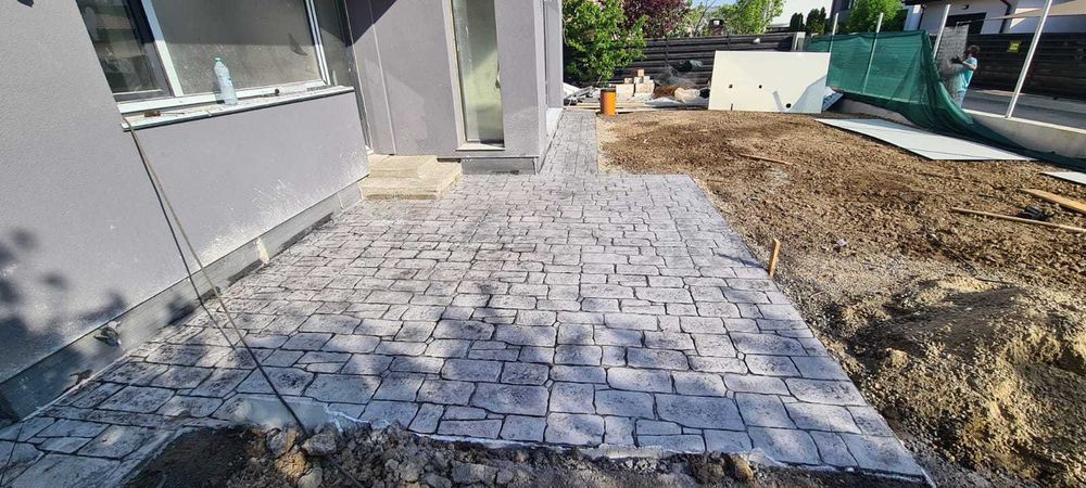 #beton amprentat#pavaj din beton ampentat