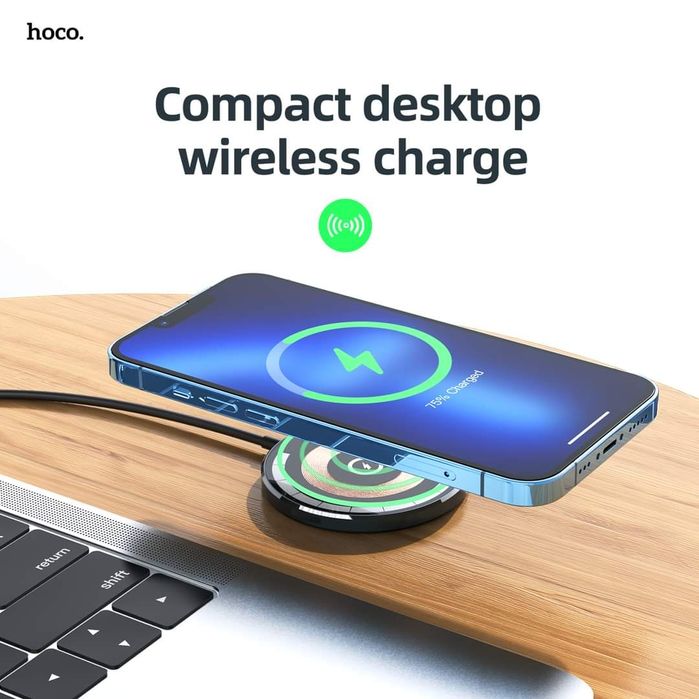 Hoco CW42 Магнитный Авто Держатель MagSafe 15W For iPhone 15