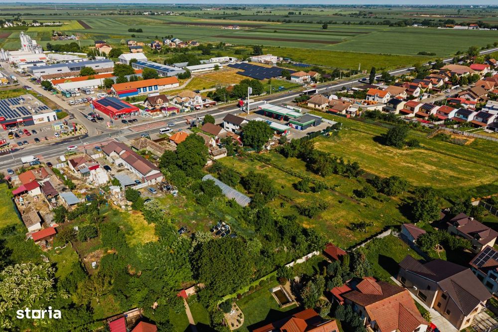 Teren intravilan 1.876 mp, la soseaua principala, Sag - Comision 0%