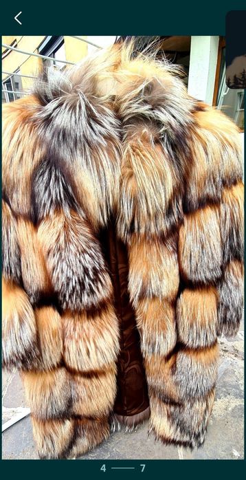 Haina lunga din blana naturala!