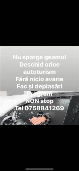 Deblocari auto  Fără daune program non stop fac deplasări tel 0746933933