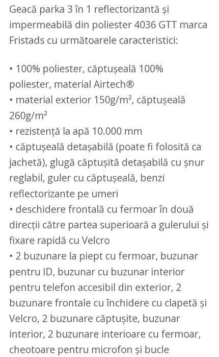 Geaca reflectorizanta parka 3 in 1 Fristads