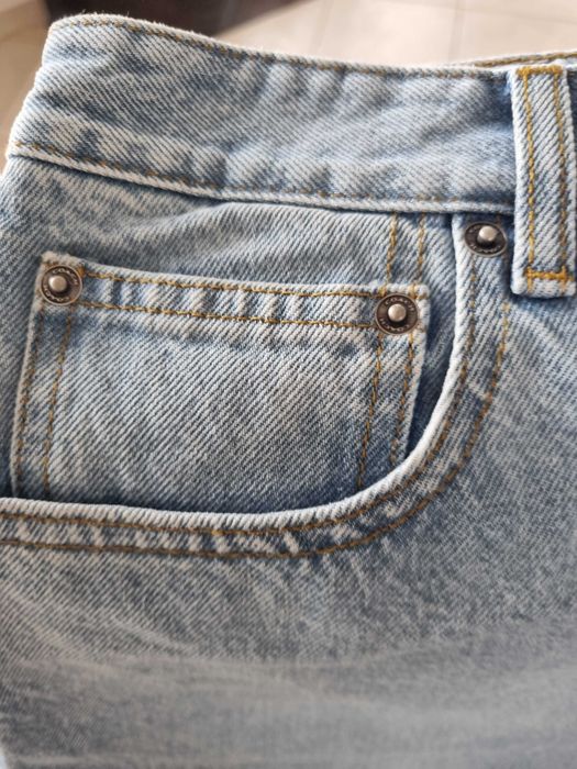 дълга дънкова пола COACH Long Denim Skirt