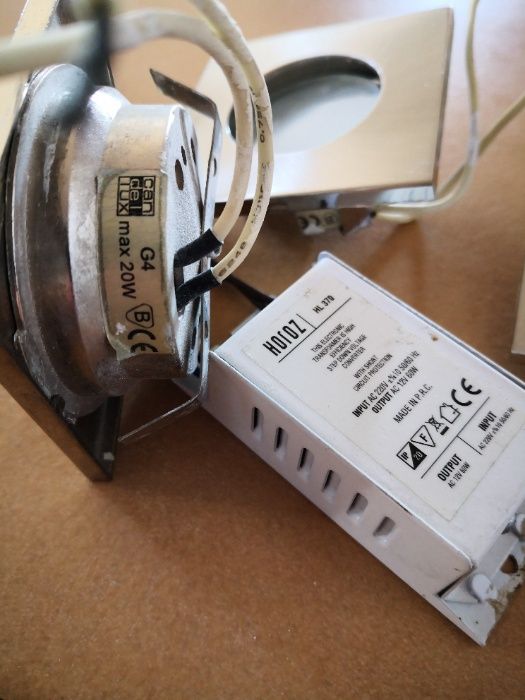 3 spoturi incastrabile din inox mat