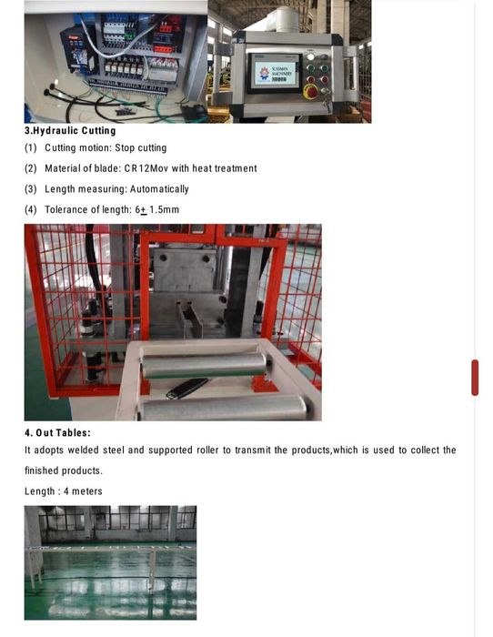 Utilaj rulare si formare profile metalice