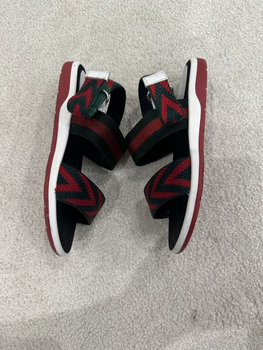 Детски кожени сандали за момиче на Gucci