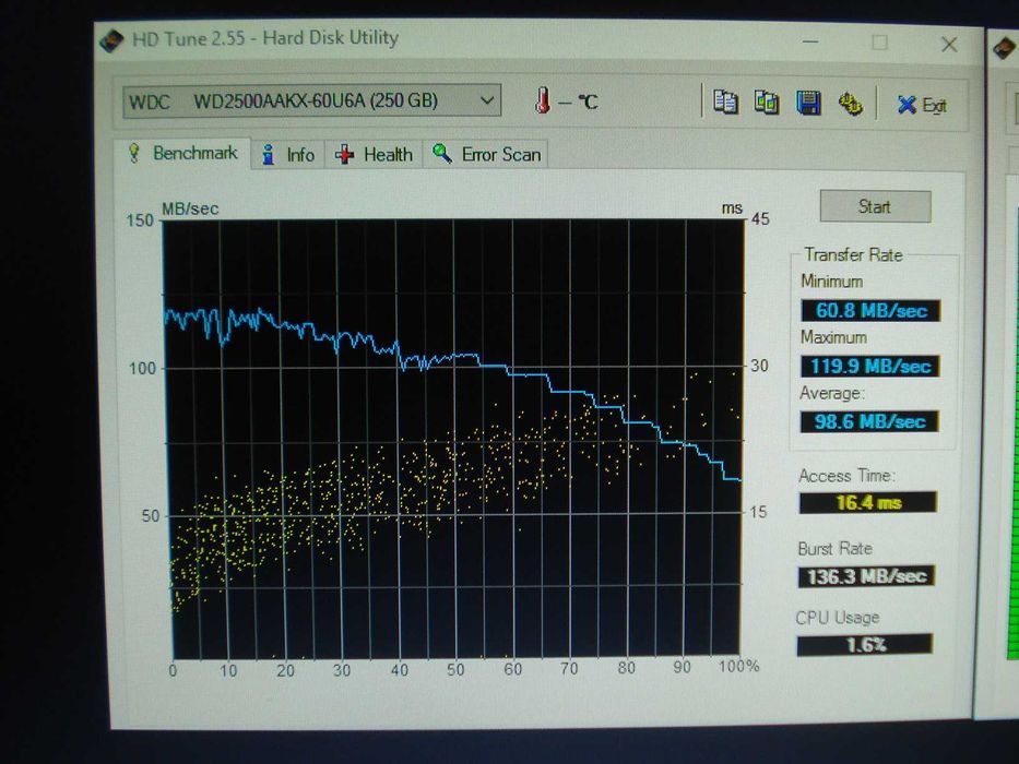 Hard disk calculator 3.5" WD2500AAKX 250gb sata stare perfecta