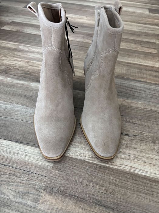 Botine cowboy / ciocate piele noi nr 38