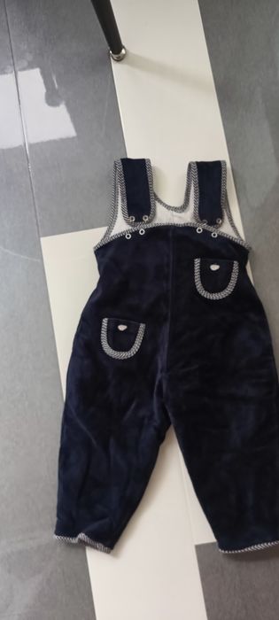 Подплатен велурен гащеризон 12-18 м