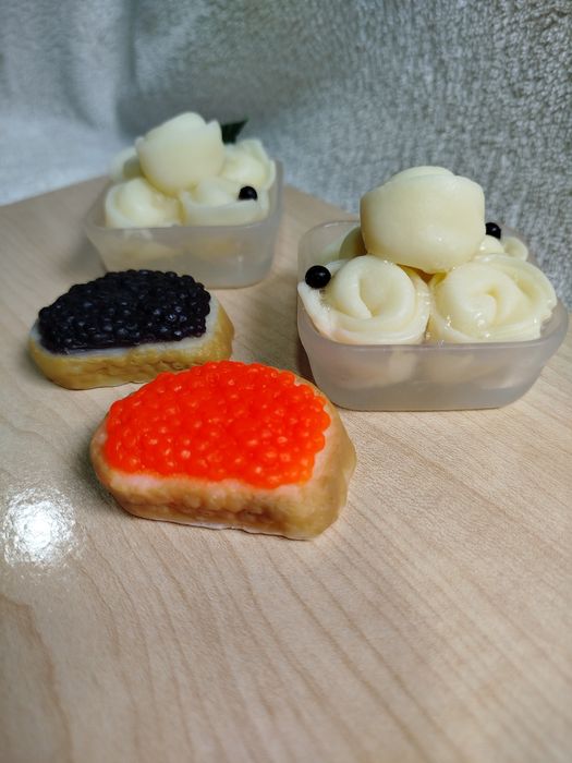 Мыло . Пельмешки и тд.