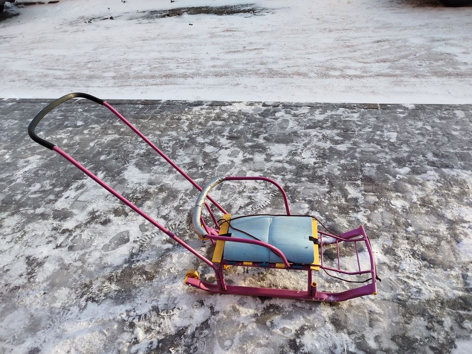 Санки детские с колесиками