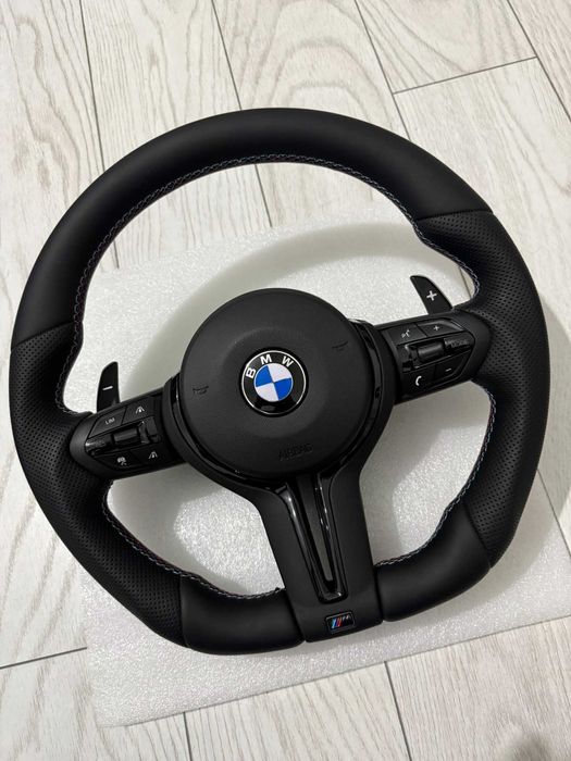 Volan BMW M Tesit /  Piele Nappa & Perforata / BMW F10, F20, F30, F01, F32, F06