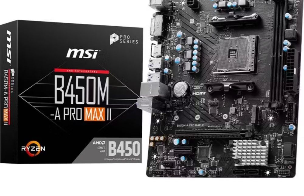 Материнскую плата MSI B450M-A PRO MAX II