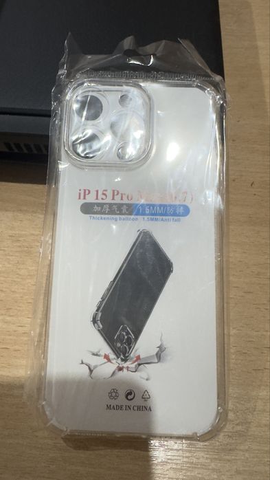 Чехол прозрачный для Iphone 15 Pro Max