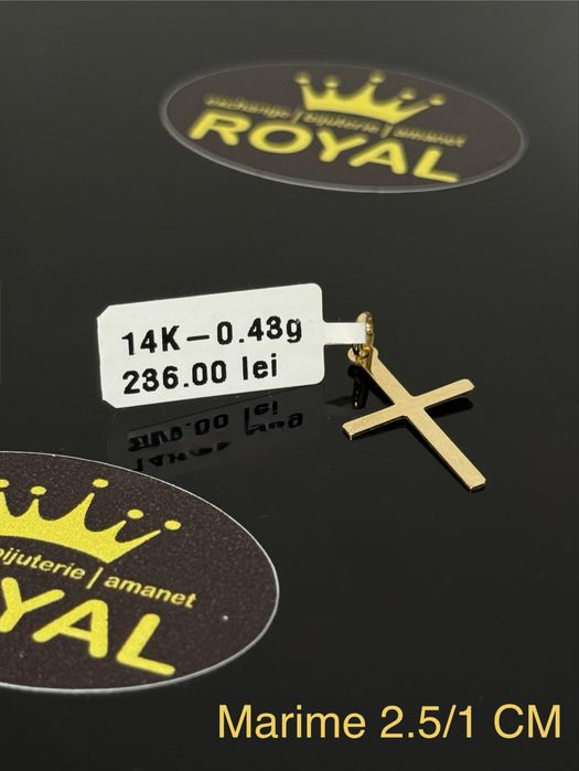 Bijuteria ROYAL : Pandantiv AUR 14K NOU / 0.43 GR