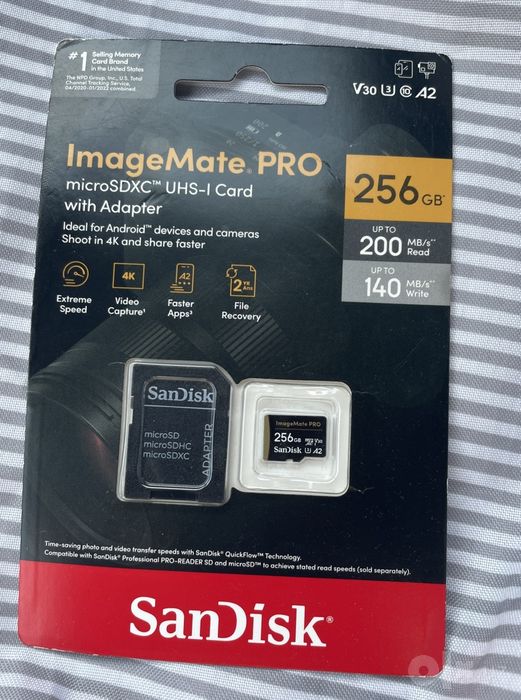 Sandisk imagemate pro microsd 256gb 4K