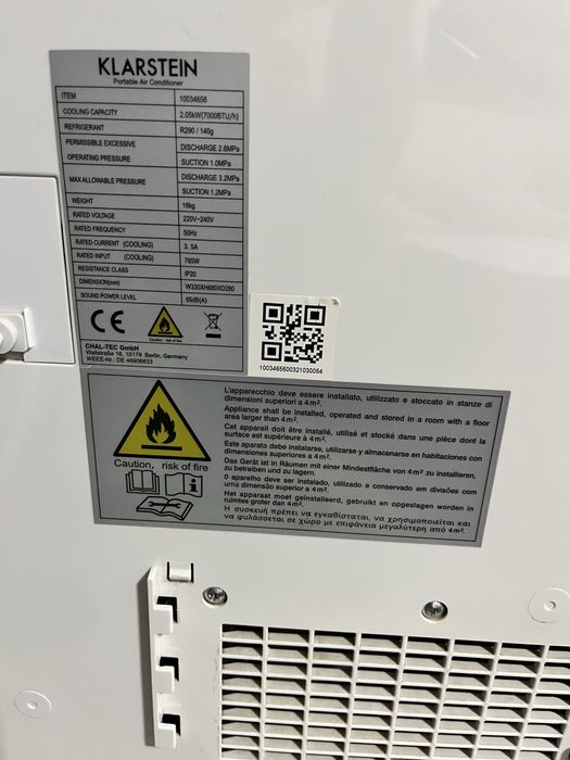 Aer conditionat portabil Klarstein