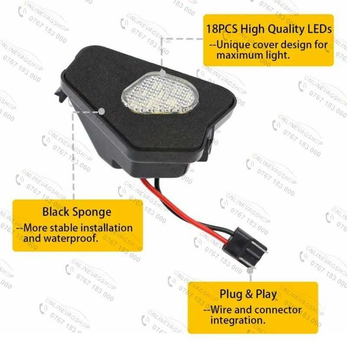 Led oglinda (puddle light) Mercedes A B C E CLA GLK S Class W204 W212