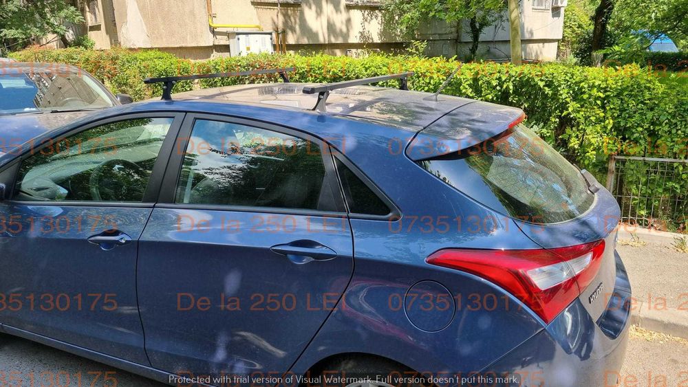 Bare portbagaj transversale HYUNDAI i20 i30 / KIA Ceed Proceed / OTEL ALUMINIU ANTIFURT