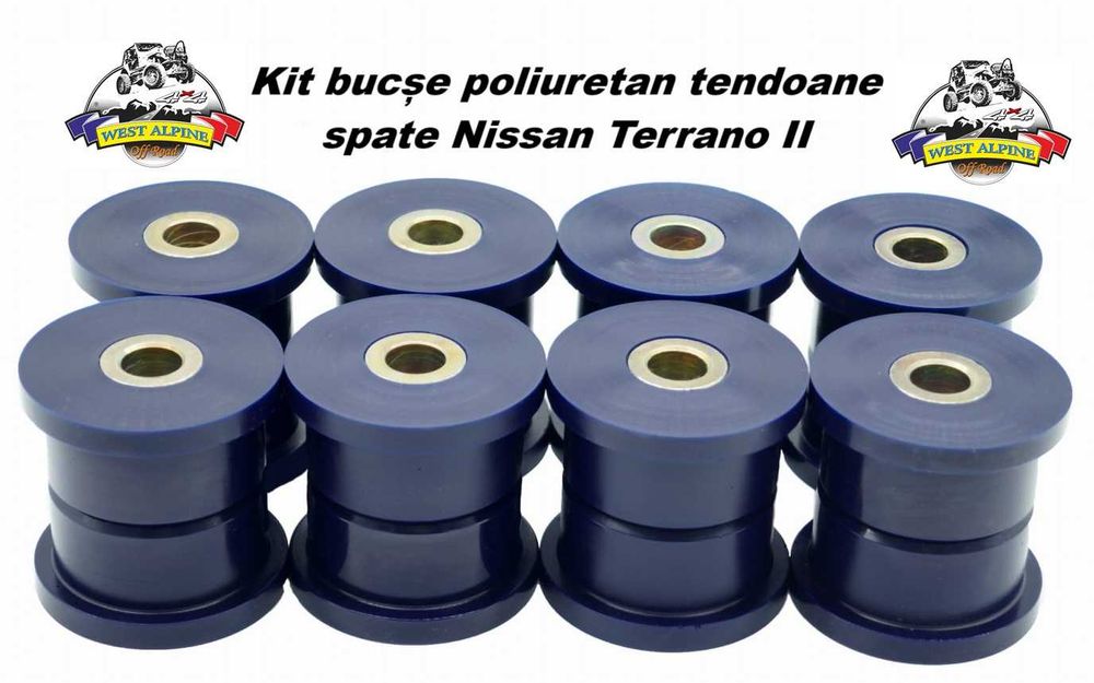 Kit complet bucse poliuretan Nissan Terrano 2 + Panhard/Bara stabiliza