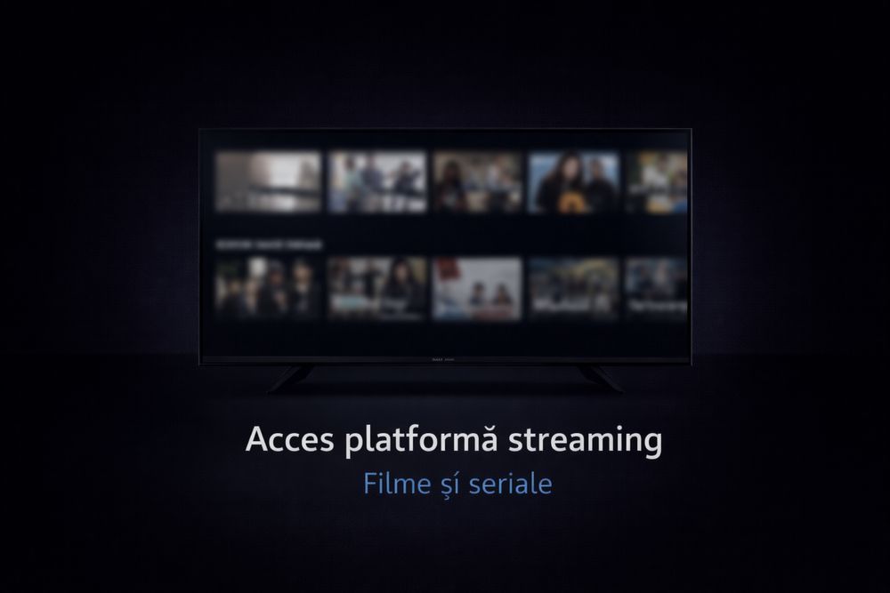 Acces platformă streaming pentru filme și seriale