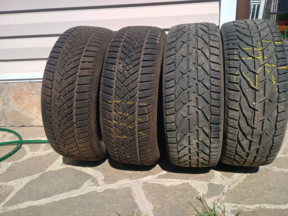 Продавам 4бр.джанти с летни гуми 195/55/15 TOYO + 4бр зимни (2бр Fulda , 2 бр Snow 195/55/15)