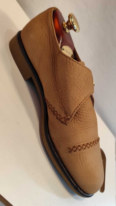 Pantofi single monk 39 premium Yearling piele naturala moale nappa