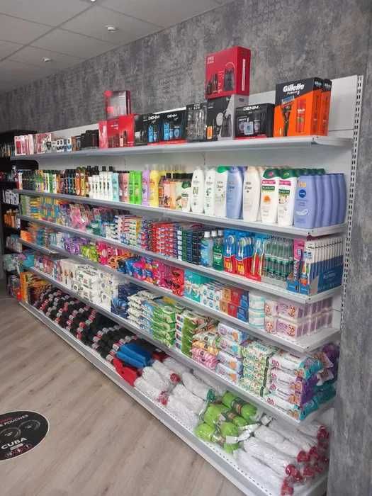 Метални стелажи за перилни и почистващи препарати - НОВИ НАЛИЧНИ