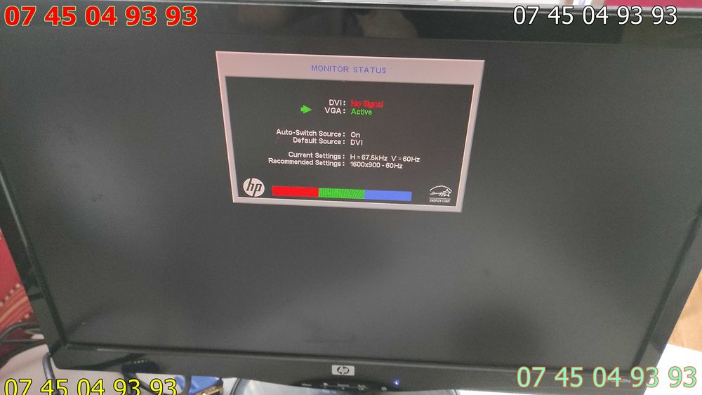 monitor HP s2031a 51 cm 20 inch nu porneste