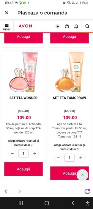 Parfum today 3+1gratis