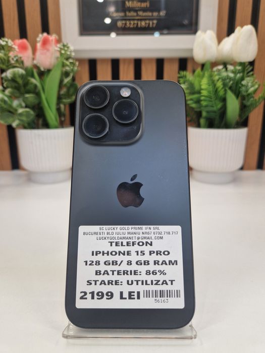 Iphone 15 Pro 128GB / 8GB RAM 86% Baterie Garantie! #56163
