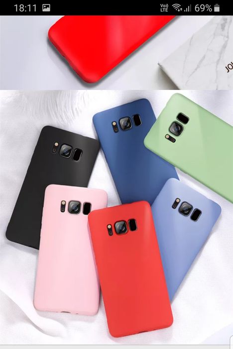 Husa antisoc silicon cu microfibra in interior Samsung S8 / S8 Plus