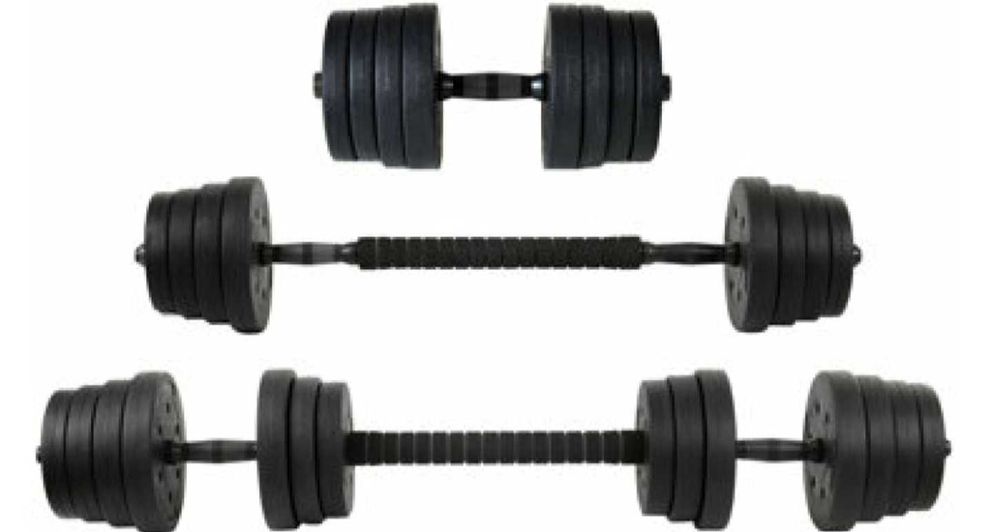 Set de gantere reglabil 2x15kg negru