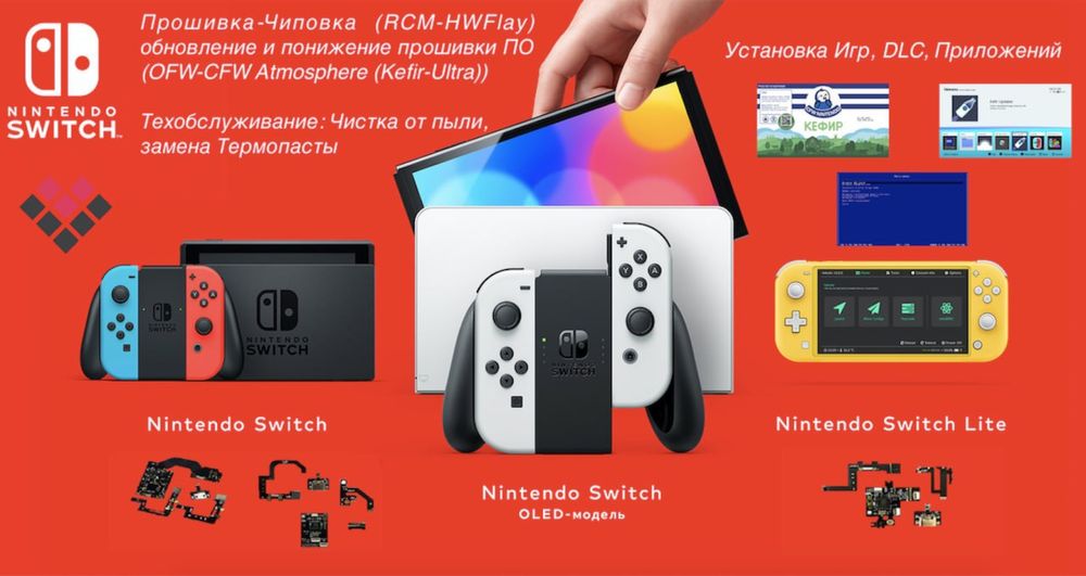 Xbox 360, PS3, PSVita, PSP, PS4, Wii, 3DS, SWITCH.