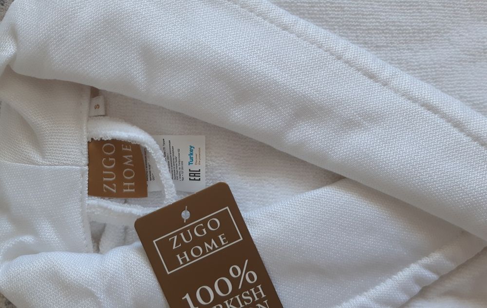 ZUGO Махровый халат белый сатылады