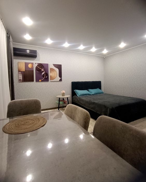 Студия с камином