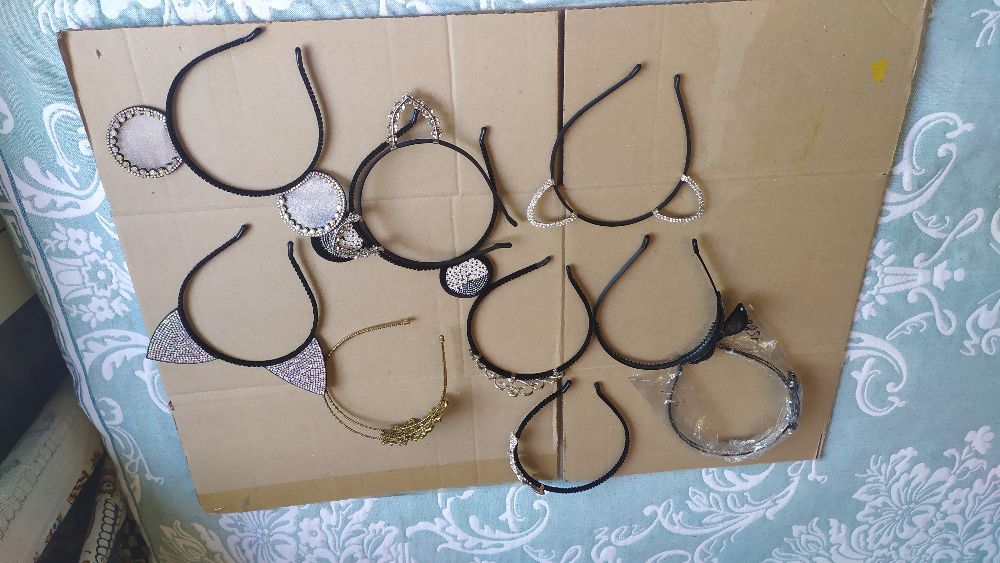 Ободки со стразами для девочек