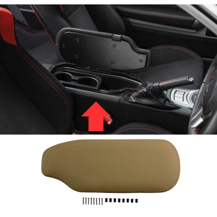 Подлакътник за Toyota GT86 Subaru BRZ Бежов Кожа